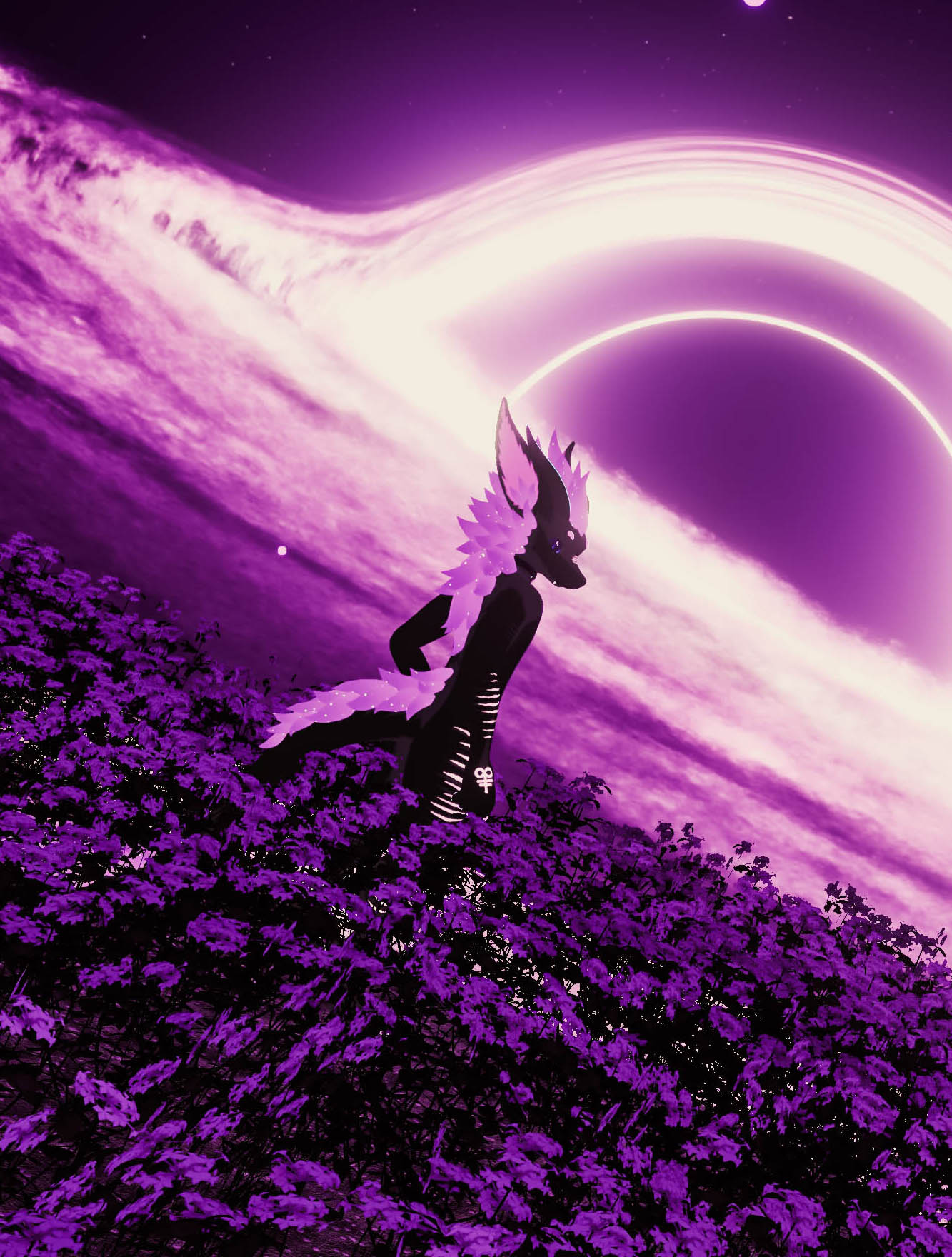 Plasma in front of a black hole